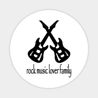 Rock Music Lover Family Magnet